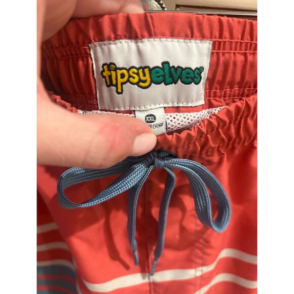 Tipsy Elves Men's Freedom's Calling Stretch Swim Trunks XXL - Picture 4 of 5